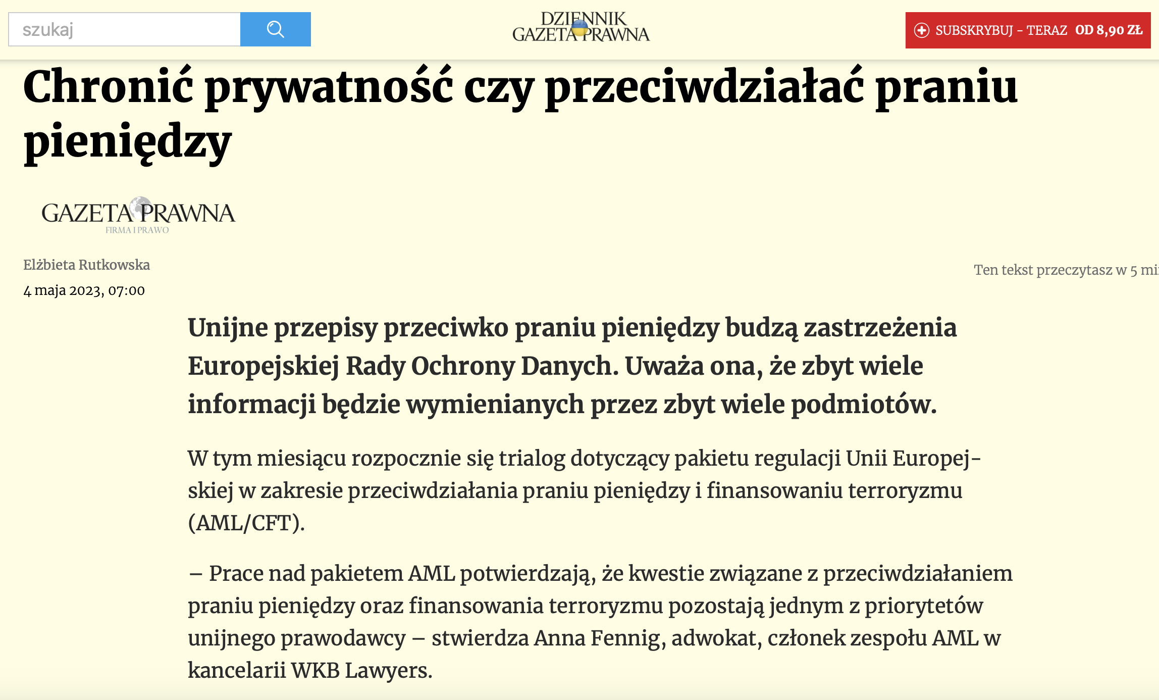 W mediach i publikacje - JM Biznes