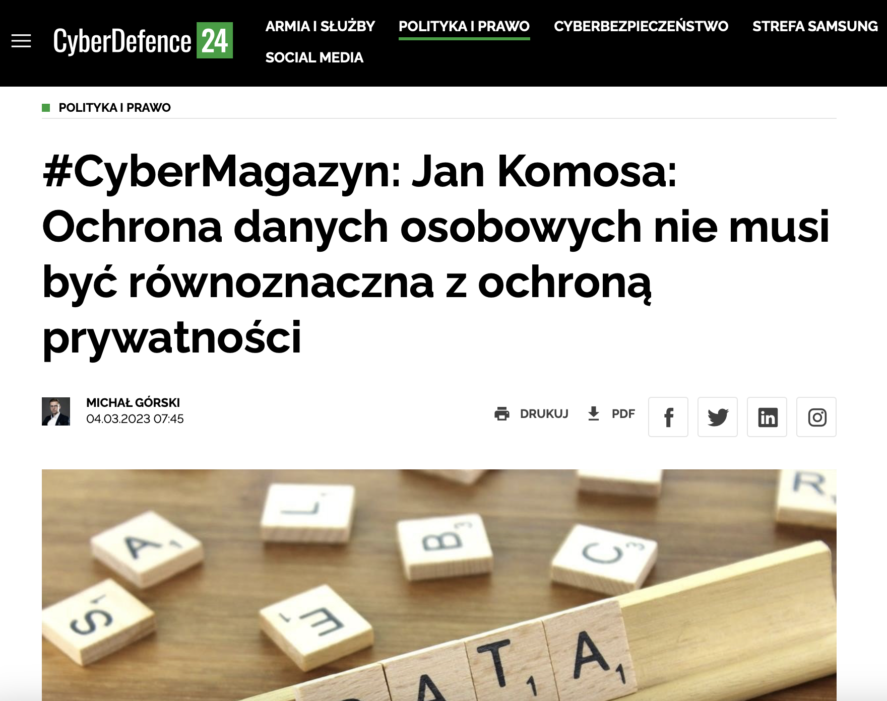 W mediach i publikacje - JM Biznes